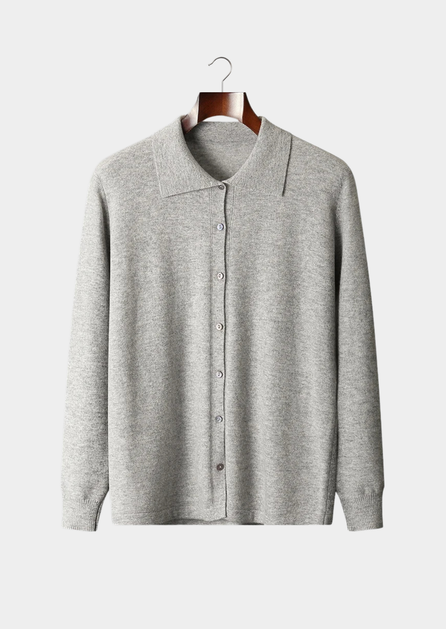 CASHMERE POLO CARDIGAN