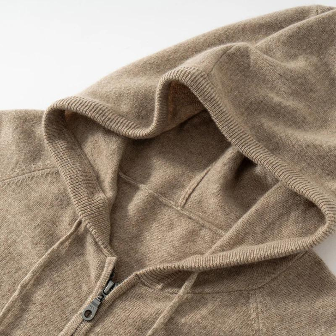 CASHMERE HOODED VEST