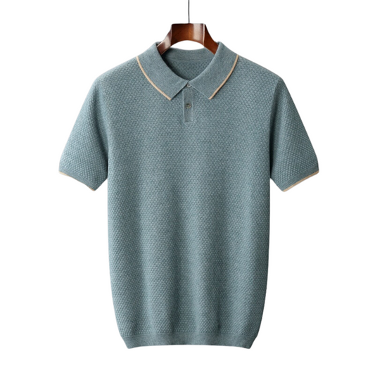 MYKONOS CASHMERE POLO SHIRT