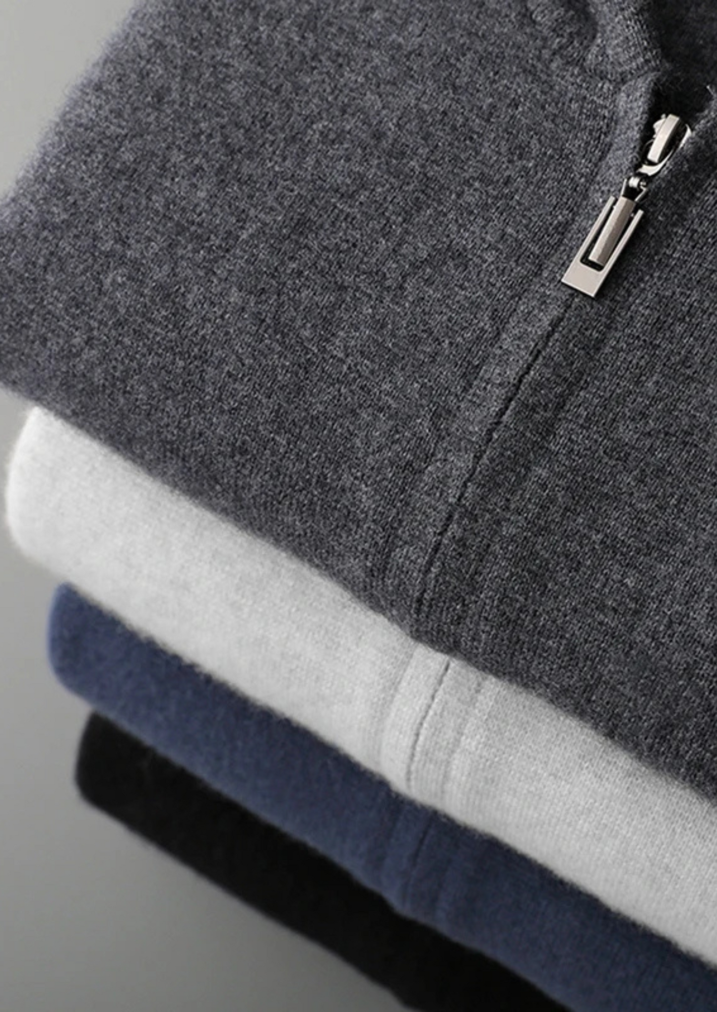 CASHMERE ZIPPER HOODIE