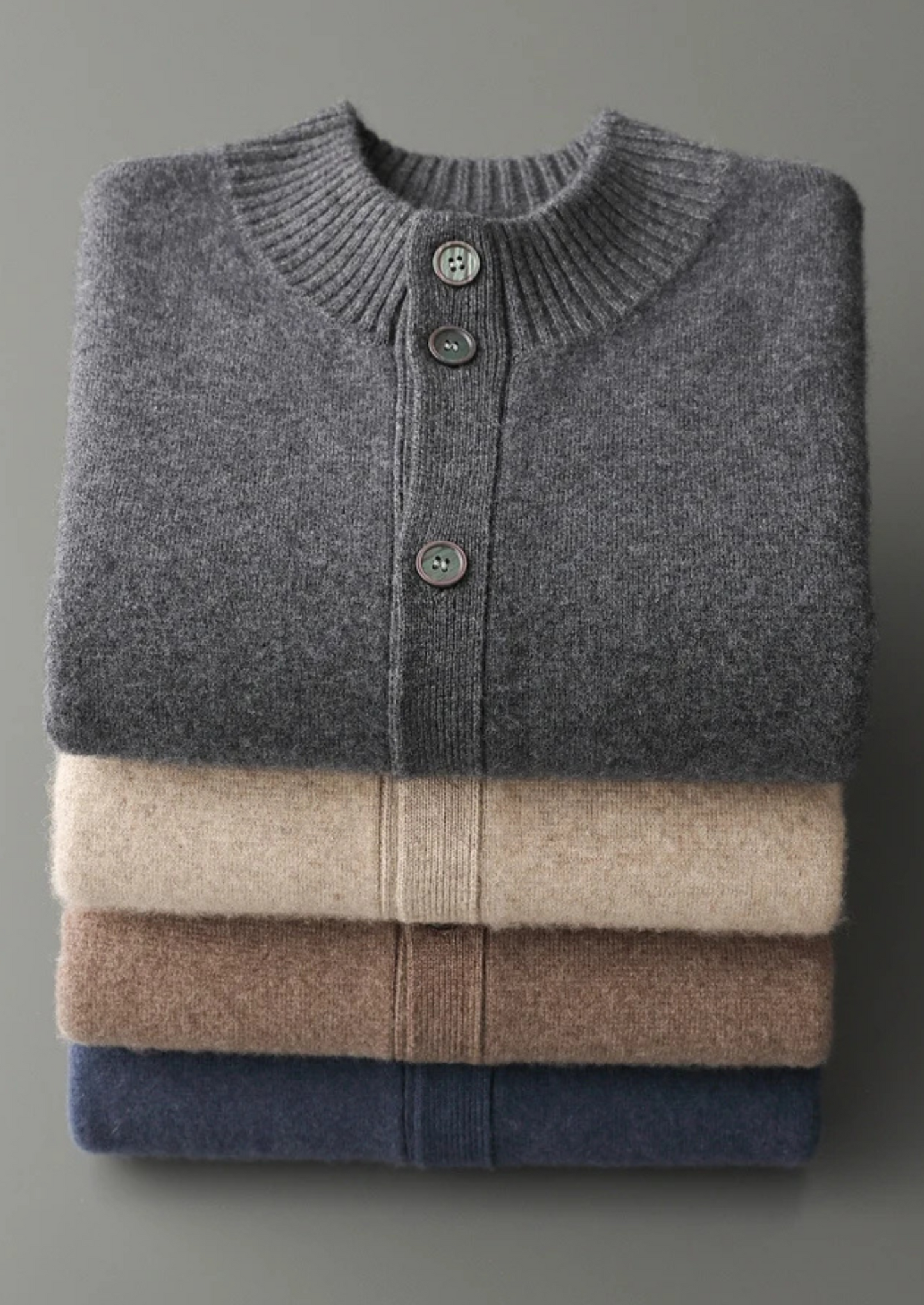 CASHMERE BUTTON CARDIGAN