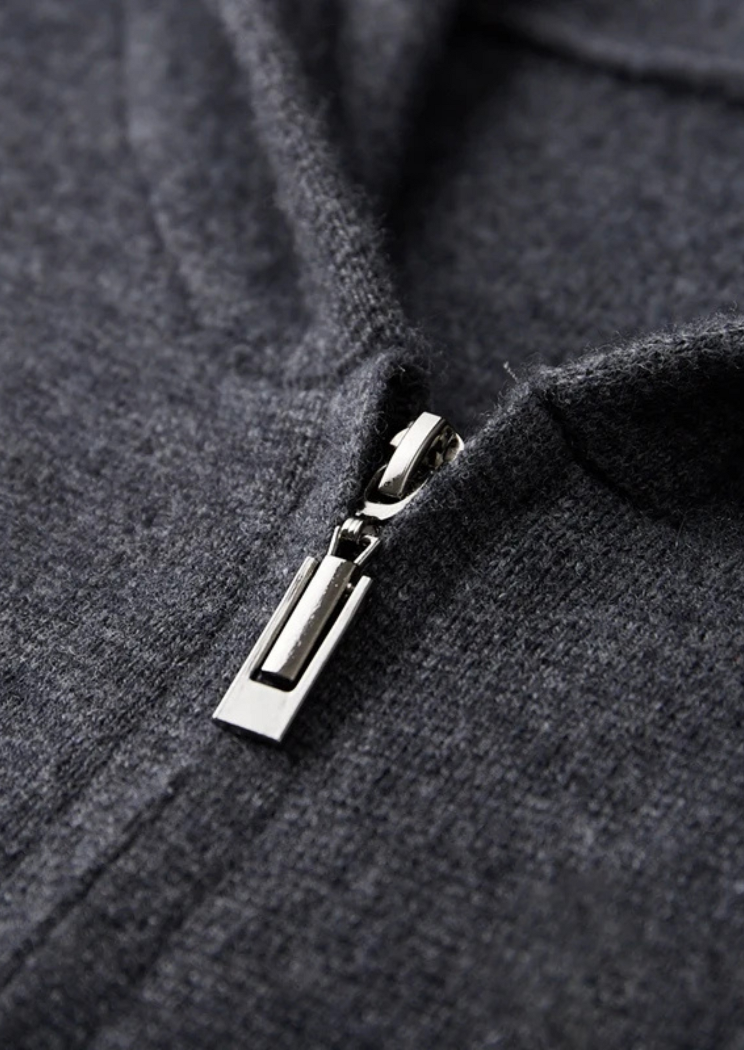 CASHMERE ZIPPER HOODIE