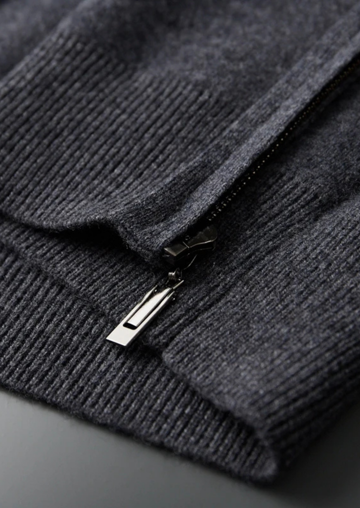 CASHMERE ZIPPER HOODIE