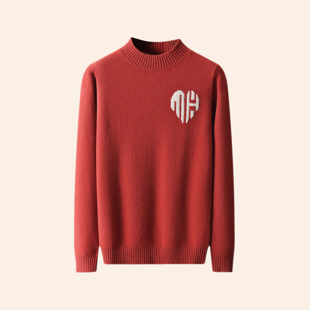 CASHMERE HEART SWEATER