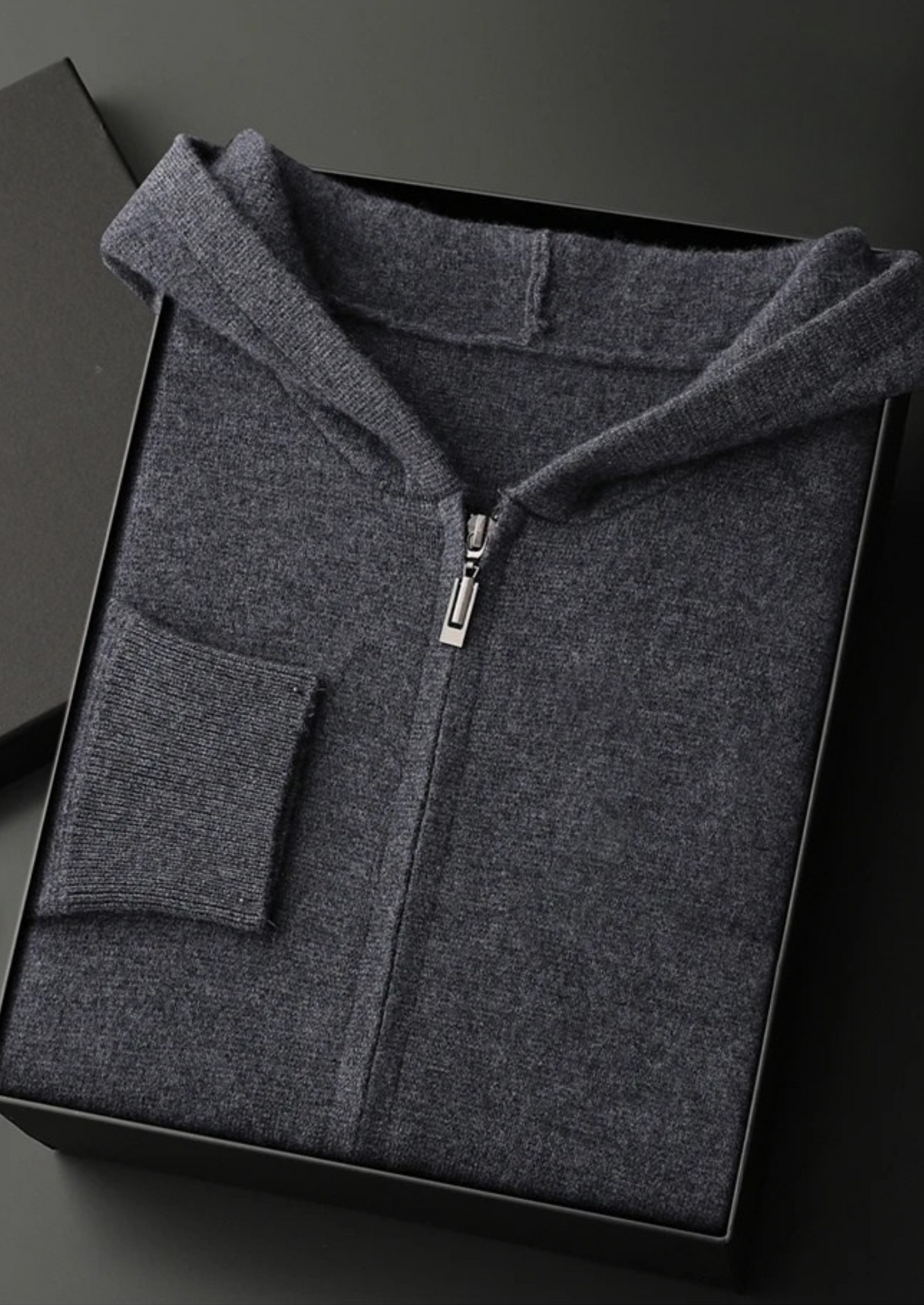CASHMERE ZIPPER HOODIE