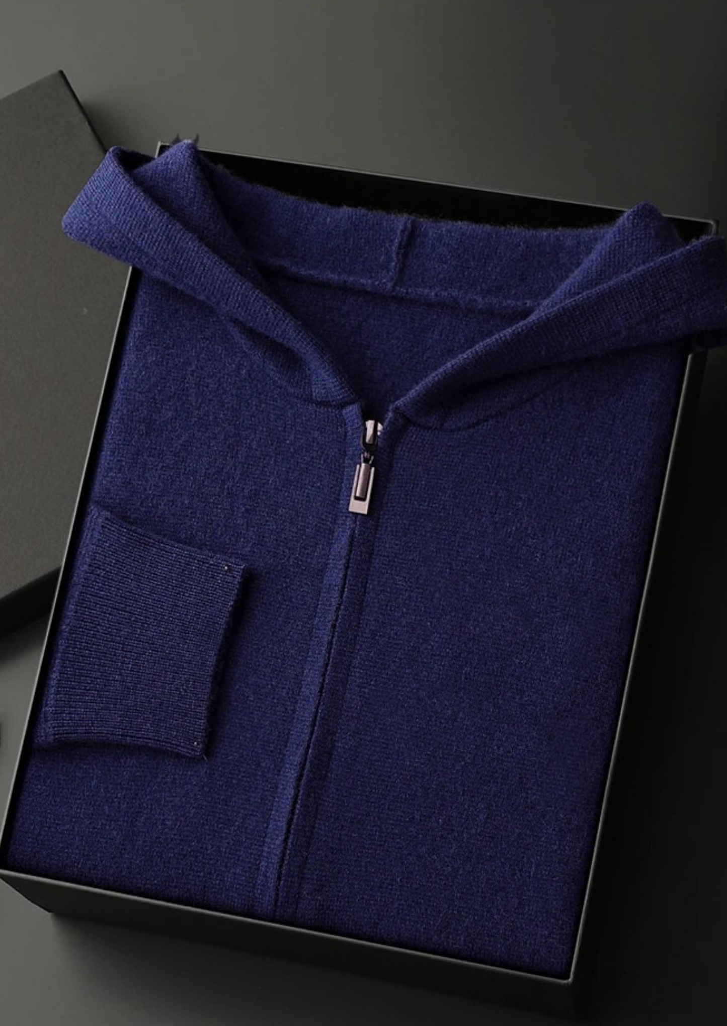 CASHMERE ZIPPER HOODIE