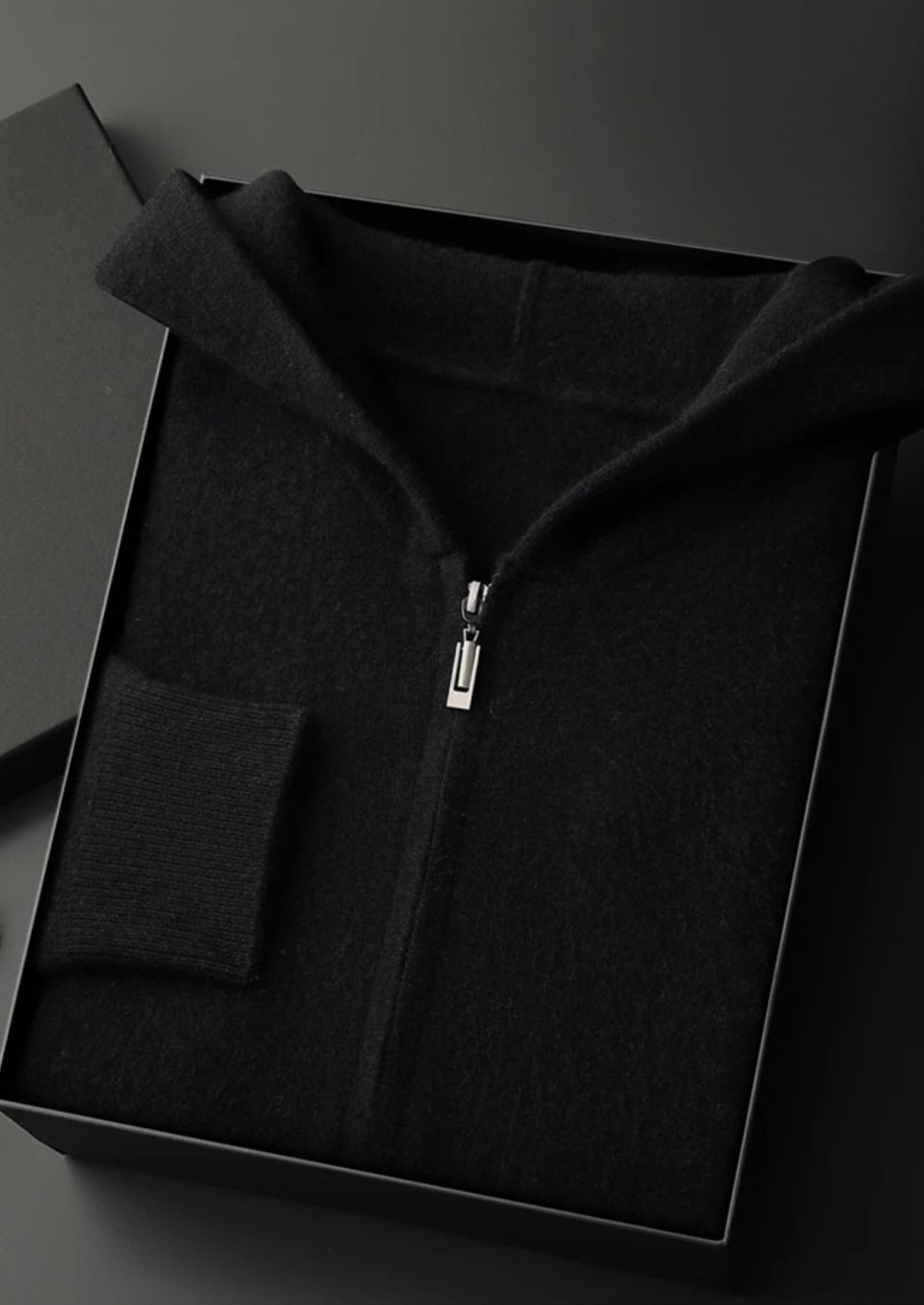 CASHMERE ZIPPER HOODIE