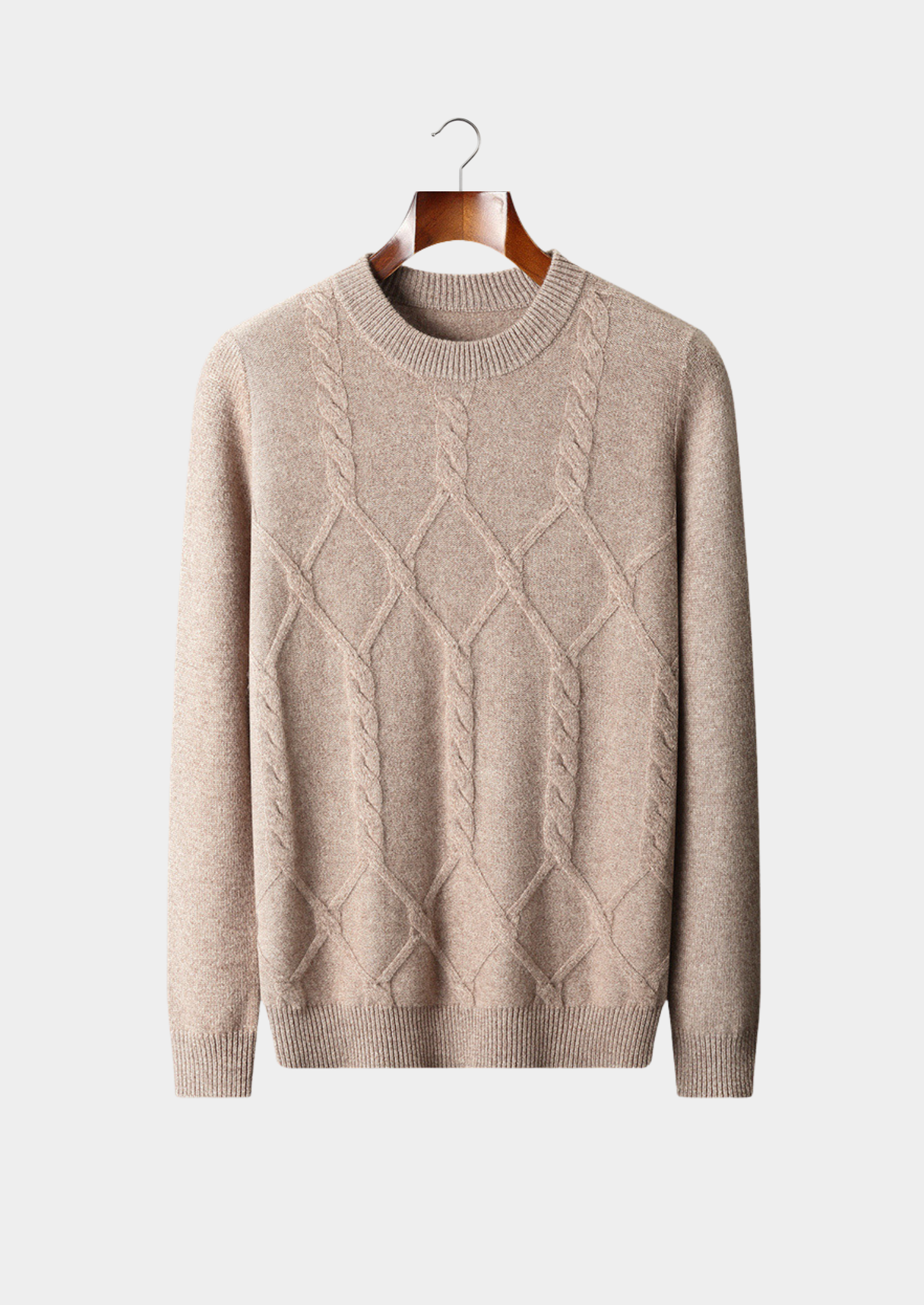 WOOL PATTERN CREWNECK