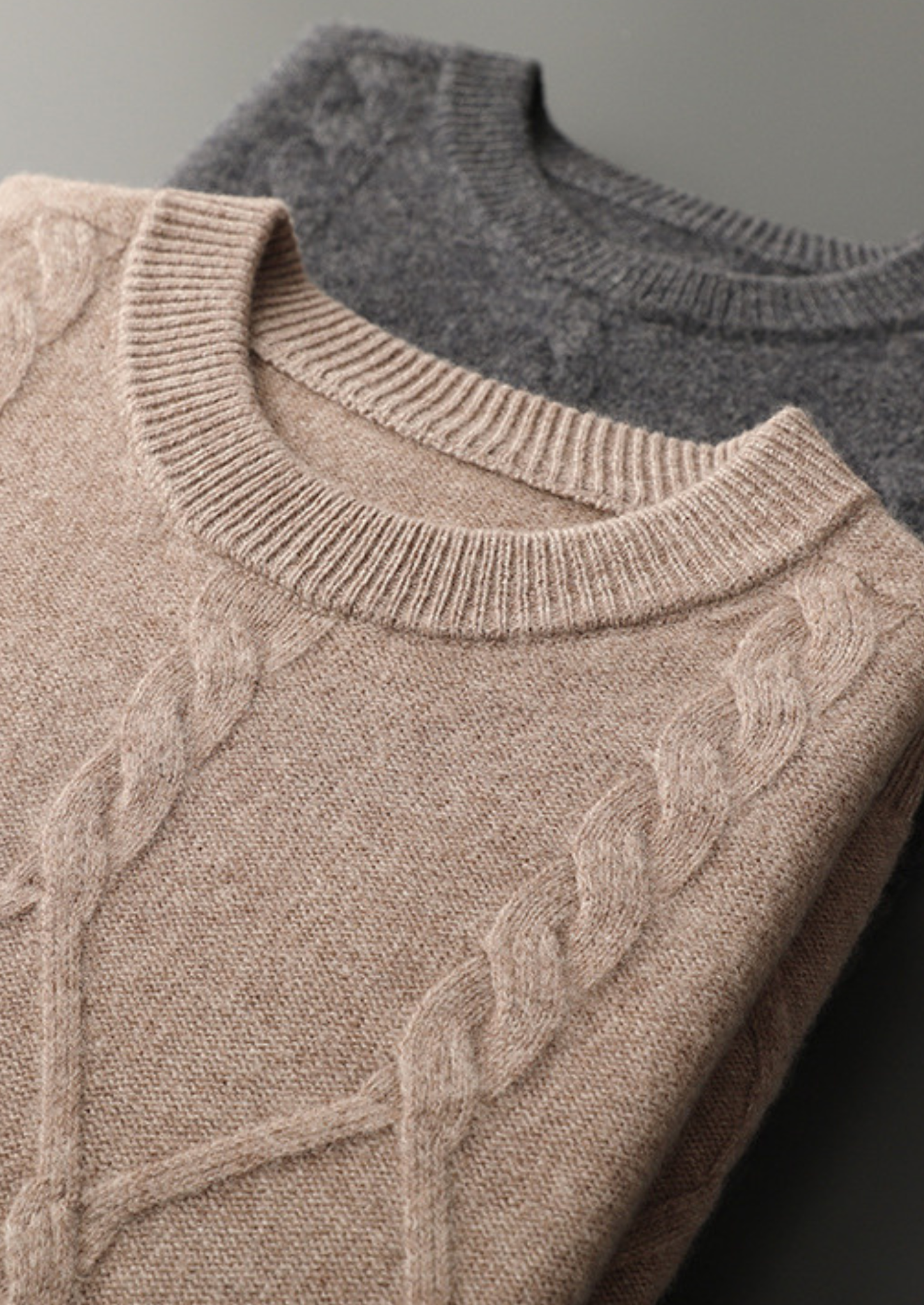 WOOL PATTERN CREWNECK