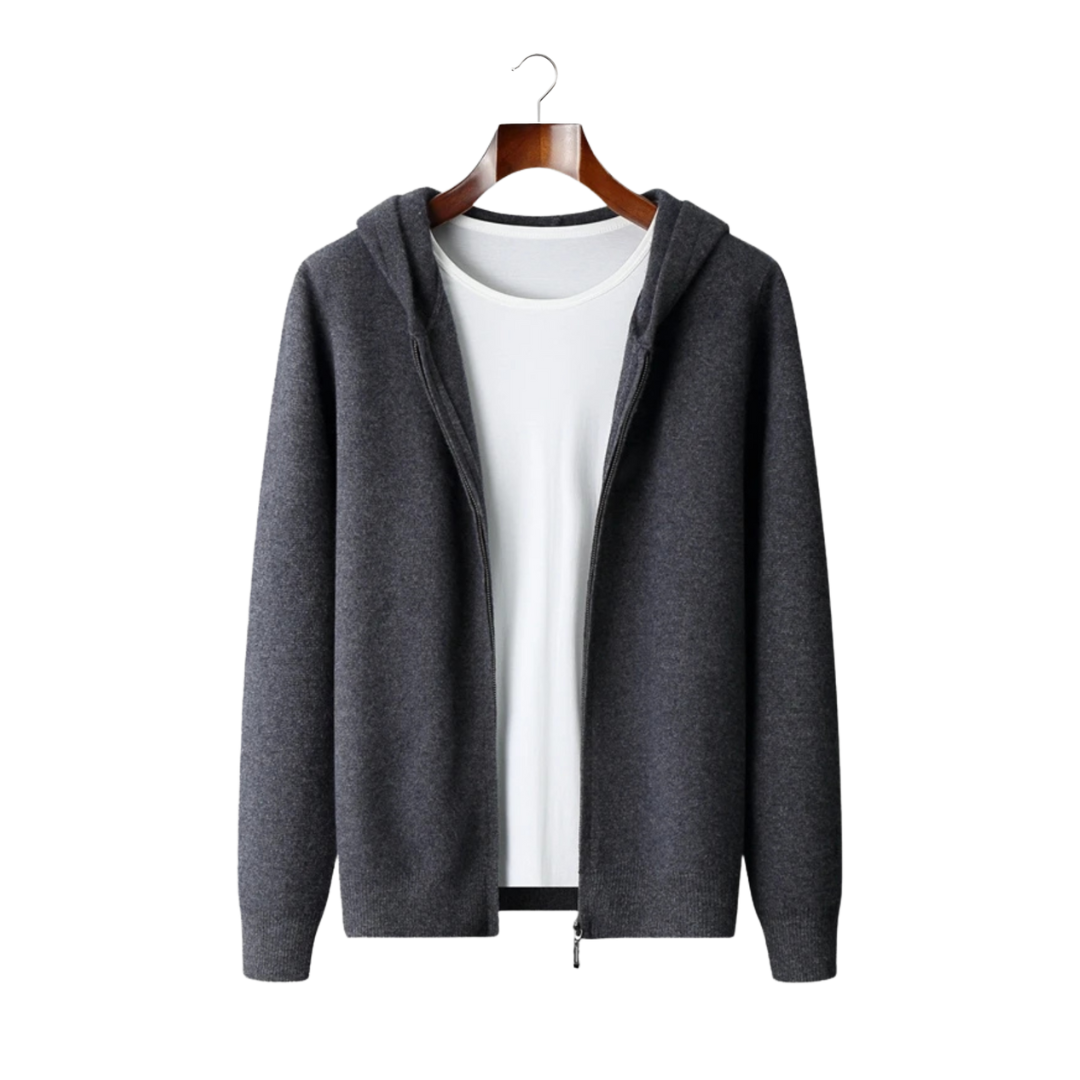 CASHMERE ZIPPER HOODIE