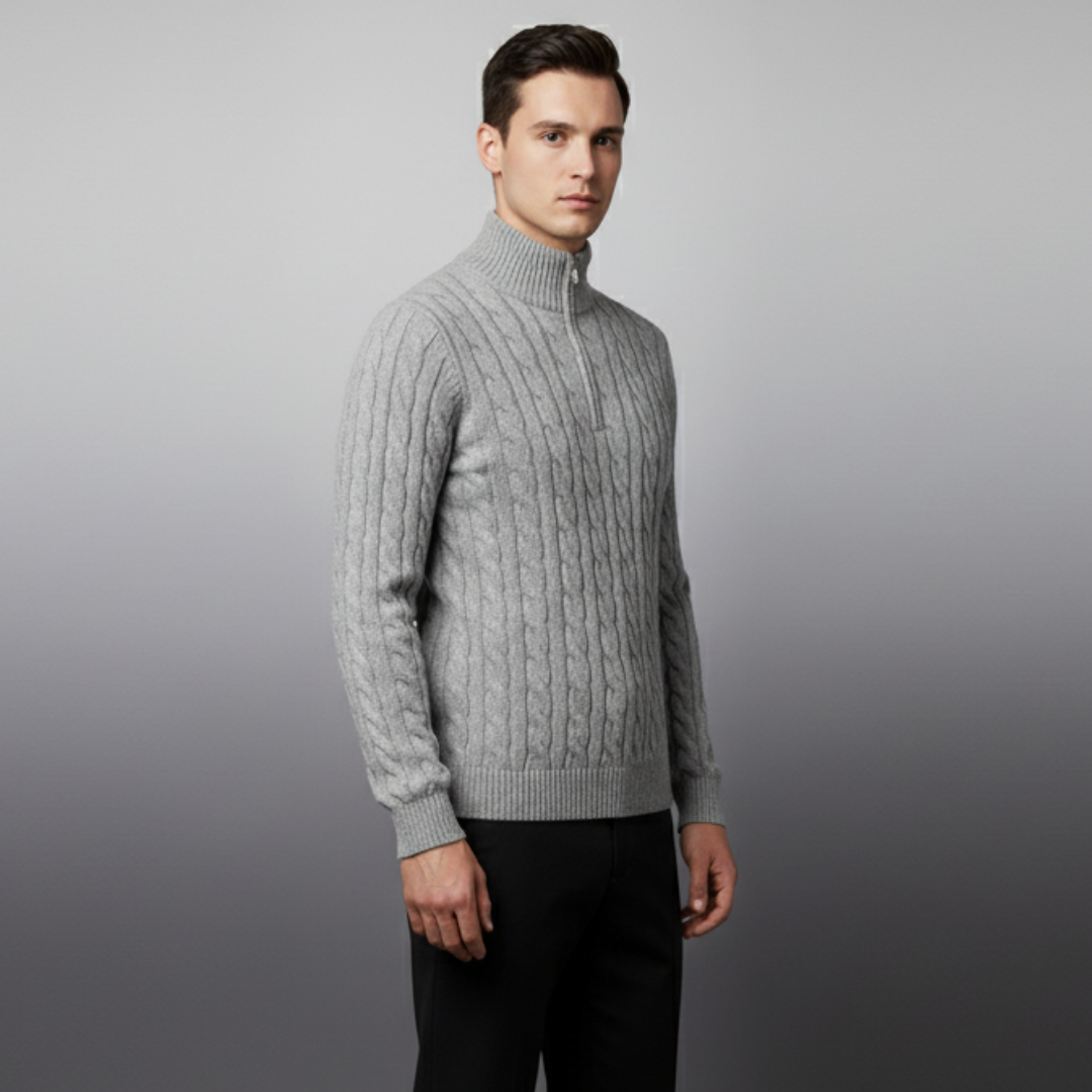 CONSTANCE HALF ZIP SWEATER
